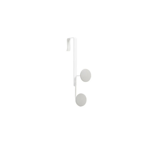 Yook Over The Door Hook - 2 White/Grey Hooks