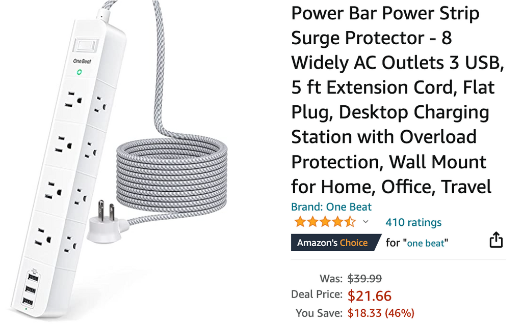 Amazon Canada Deals: Save 46% on Power Bar Flat Plug + 40% on Inflatable Stand Up Paddle Board with Coupon+ 42% on Adidas Unisex-Child Trainer + Stand Mixer for $79.99 + More Offers