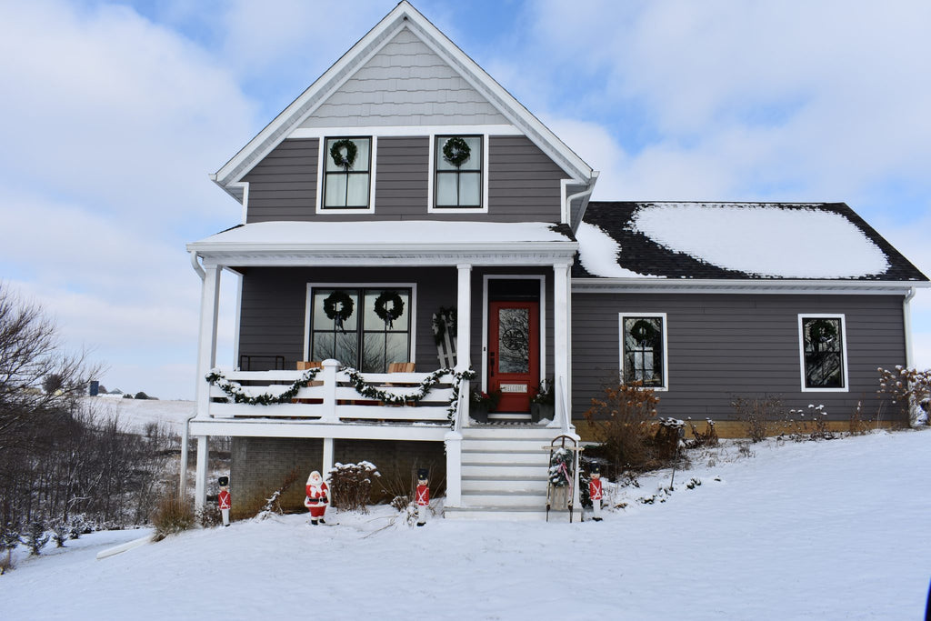 The easiest way to hang wreaths on windows (and outdoor decor)