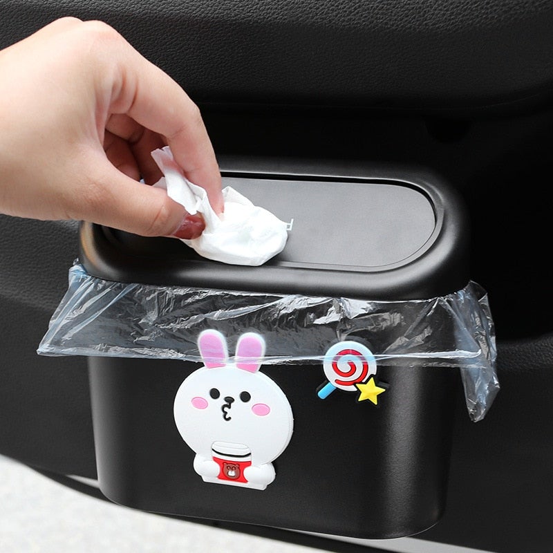 Cute Cartoon Car Door Trash Can