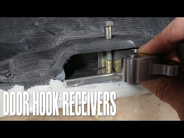 The door hook receivers are now complete so it's on to getting other items finished in the fuselage.