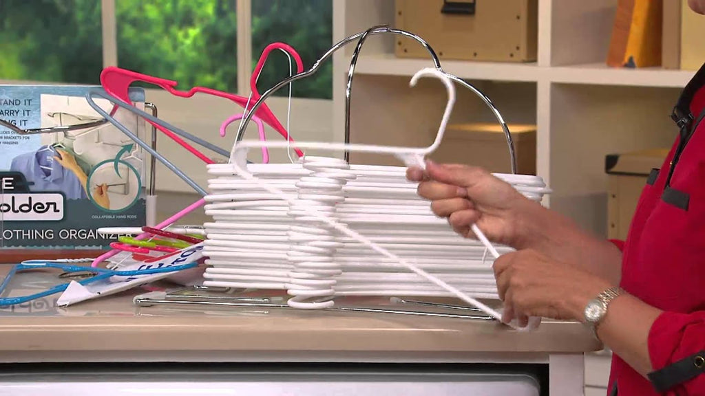 Hanger Holder Deluxe with Over the Door Hooks & Swing Out Rods with Dan Hughes by QVCtv (6 years ago)