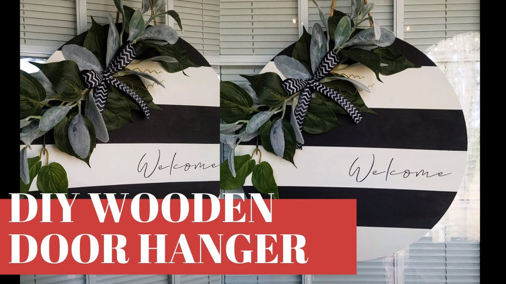Create a Round Welcome Door Hanger | HOW TO DIY! by Love Crafted Decor (1 year ago)