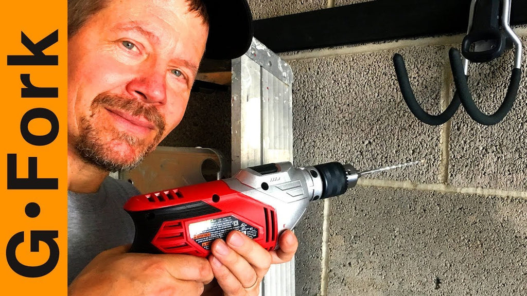 How To Drill into concrete to hang a TV, shelves, racks, etc