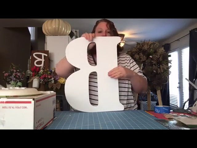 DIY Patriotic Door Hanger Tutorial by Virginia Wreath Company (3 years ago)