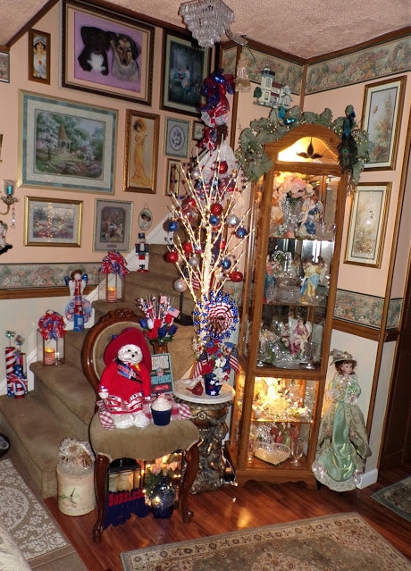 A Little Bit More Red, White and Blue in the Living Room