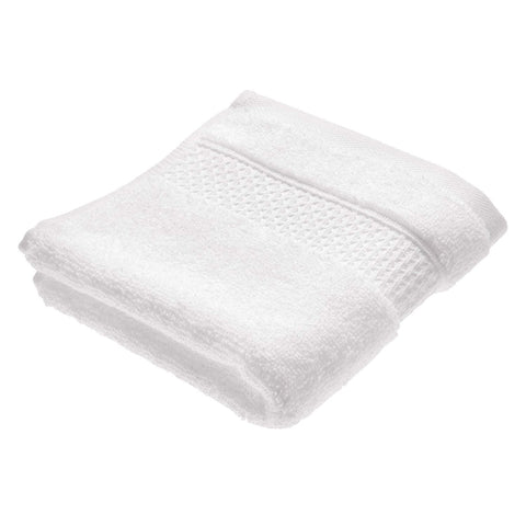 InterDesign Spa Washcloth With Hanging Loop – White