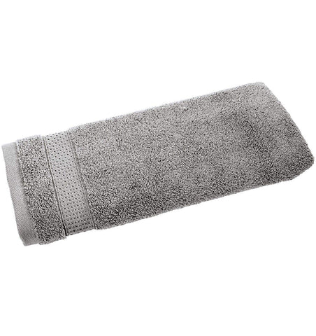 InterDesign Spa Hand Towel With Hanging Loop – Gray