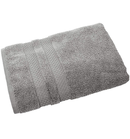 InterDesign Spa Bath Towel With Hanging Loop – Gray