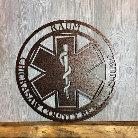 Star of Life Paramedic EMT Personalized Sign